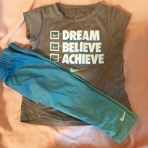 Nike two piece dri-fit baby outfit